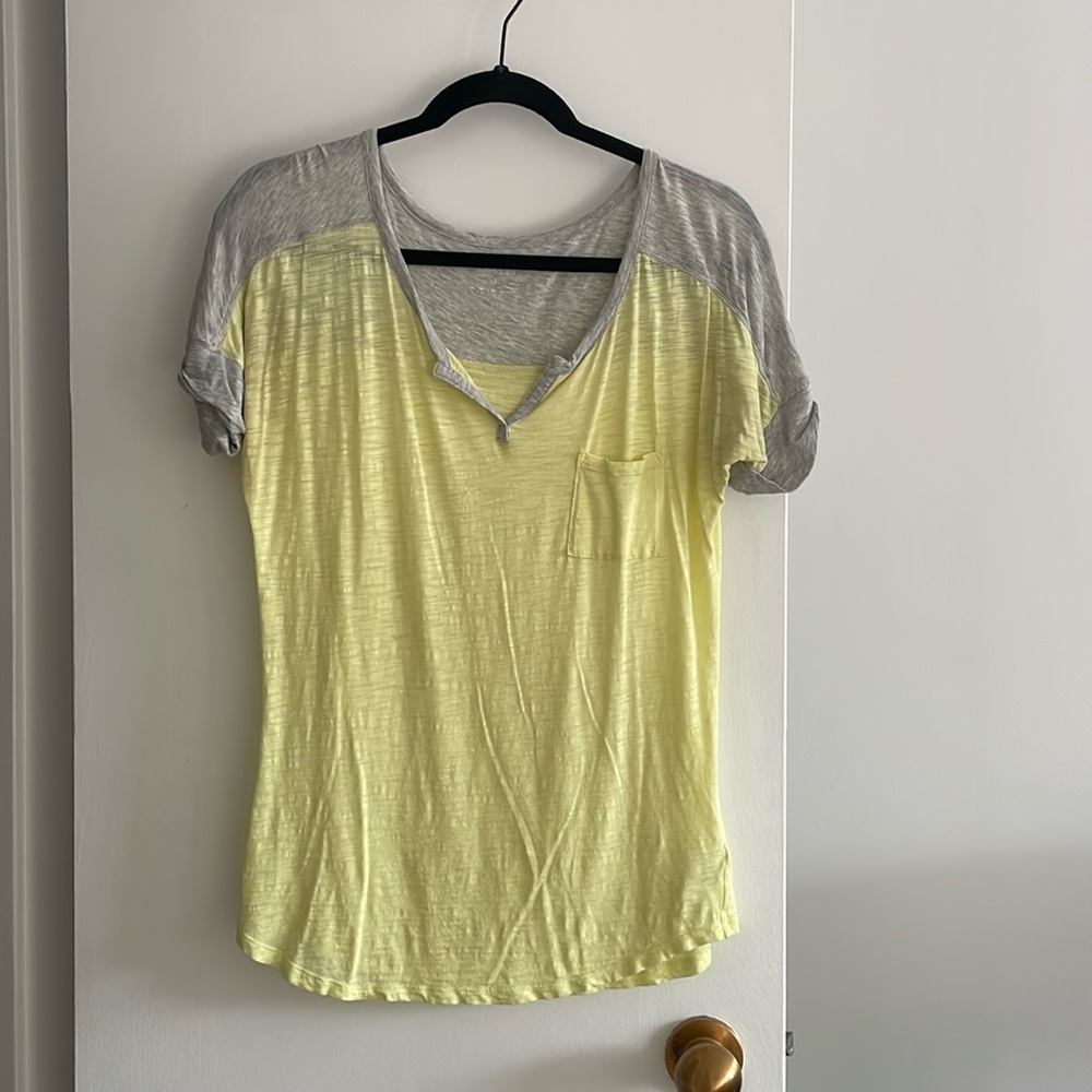 Yellow relaxed fit top